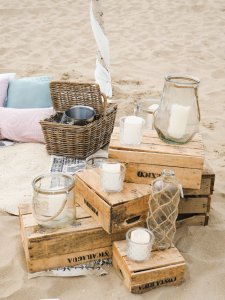 Huwelijksaanzoek op het strand